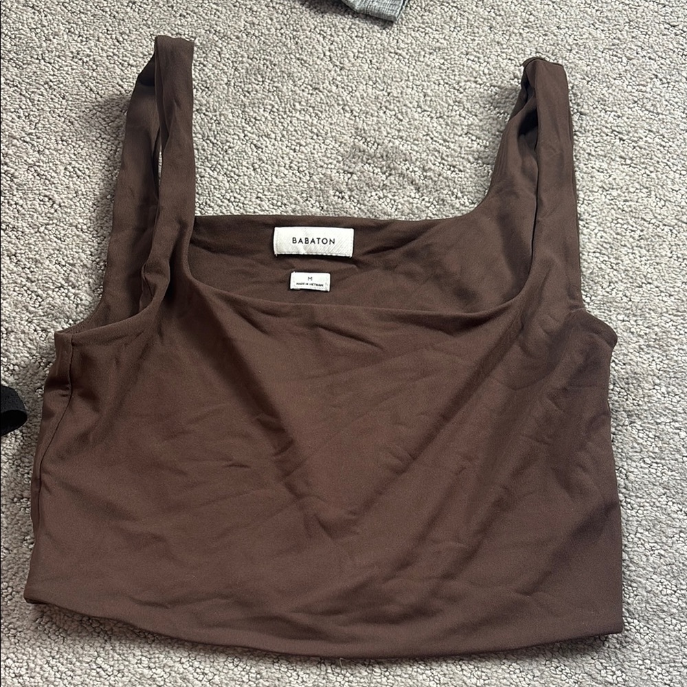 Aritzia Babaton Brown Tank Top